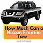 Towing Capacity Nissan Frontier 2016