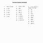 Function Notation And Evaluating Functions Practice Workshee