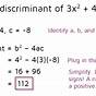 Finding The Discriminant Pdf
