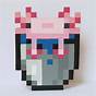 Small Axolotl Statue Minecraft