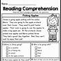 Printable First Grade Reading Worksheet
