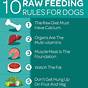 Raw Food Feeding Chart For Dogs