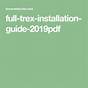 Trex Installation Guide 2015