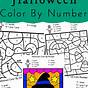 Color By Number Halloween Printables