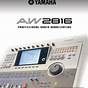 Yamaha Aw1600 Manual