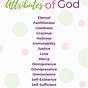 Printable Attributes Of God