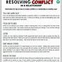 Family Conflict Resolution Worksheets