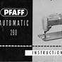 Pfaff Sewing Machines Manual