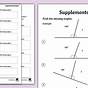 Supplementary Angles Worksheet Pdf