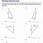 Finding The Hypotenuse Worksheet