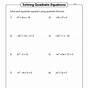 Equations With Square Roots Worksheets