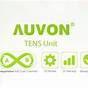 Auvon Tens Unit User Manual