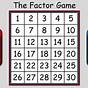 Factor Game Printable