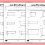 Finding The Area Of A Parallelogram Worksheets