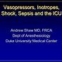 Use Of Vasopressors And Inotropes