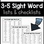 Sight Words For 5th Grade