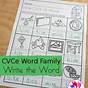 Cvce Words Worksheet