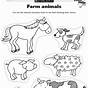 Farm Animal Kindergarten Worksheet