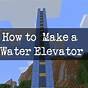 How To Make A Water Elevator In Minecraft 2022