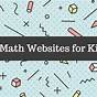 Math Websites For First Graders