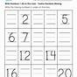Kindergarten Number Writing Worksheet