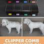 Dog Clipper Guide Combs Size Chart