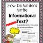 Informational Texts For 4th Grade