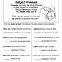 Subject And Object Pronouns Worksheets