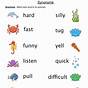Synonyms Of Worksheets