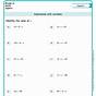 Evaluate Algebraic Expressions Worksheet