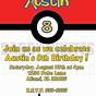 Pokemon Printable Birthday Invitations