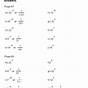 Exponent Product Rule Worksheets