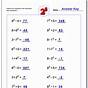 Free Exponent Worksheets