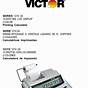 Victor Technology 1190 Calculator Owner's Manual