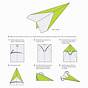 Printable Paper Airplane Folding Template