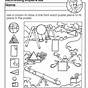 Kindergarten Medial Phoneme Discrimination Worksheet