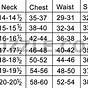 18 34/35 Mens Dress Shirt Size Chart