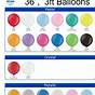 Kalisan Balloon Color Chart