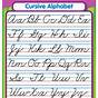 Cursive Handwriting Alphabet Worksheet
