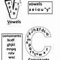 Consonant And Vowel Recognition Worksheet