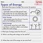 Energy 4th Grade Worksheet