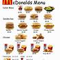Fast Food Menu Math Worksheets