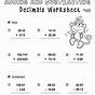 Worksheets Adding And Subtracting Decimals