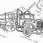 Printable Big Truck Coloring Pages
