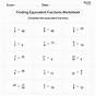 Finding Equivalent Fractions Worksheet