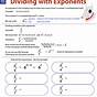 Exponents Division Worksheets