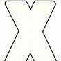 Letter X Craft Printable