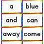 Free Sight Word Flash Cards Printables