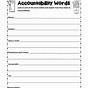 Personal Accountability Accountability Worksheets