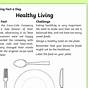 Healthy Living Worksheet